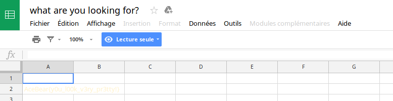 google sheet